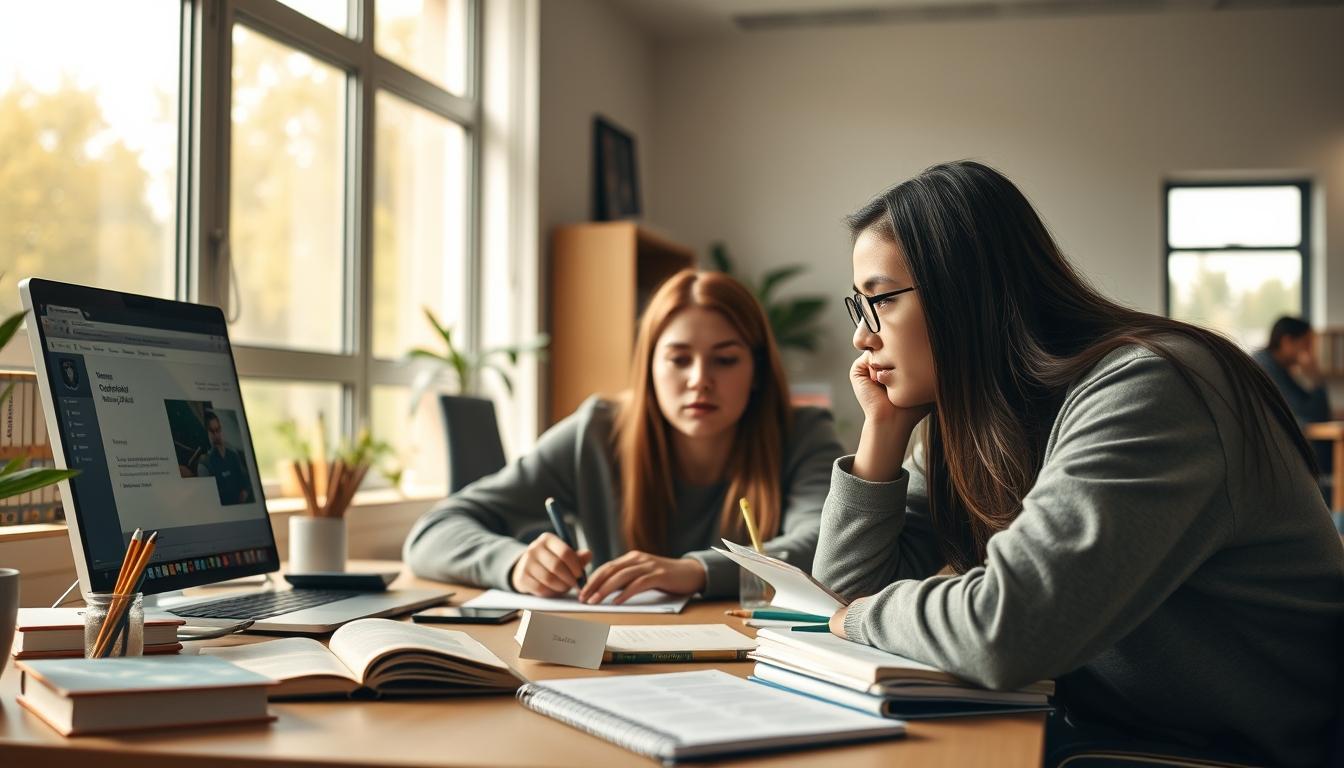 Organized study environment supporting productive learning
